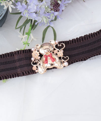 Bear Motif Elastic Belt