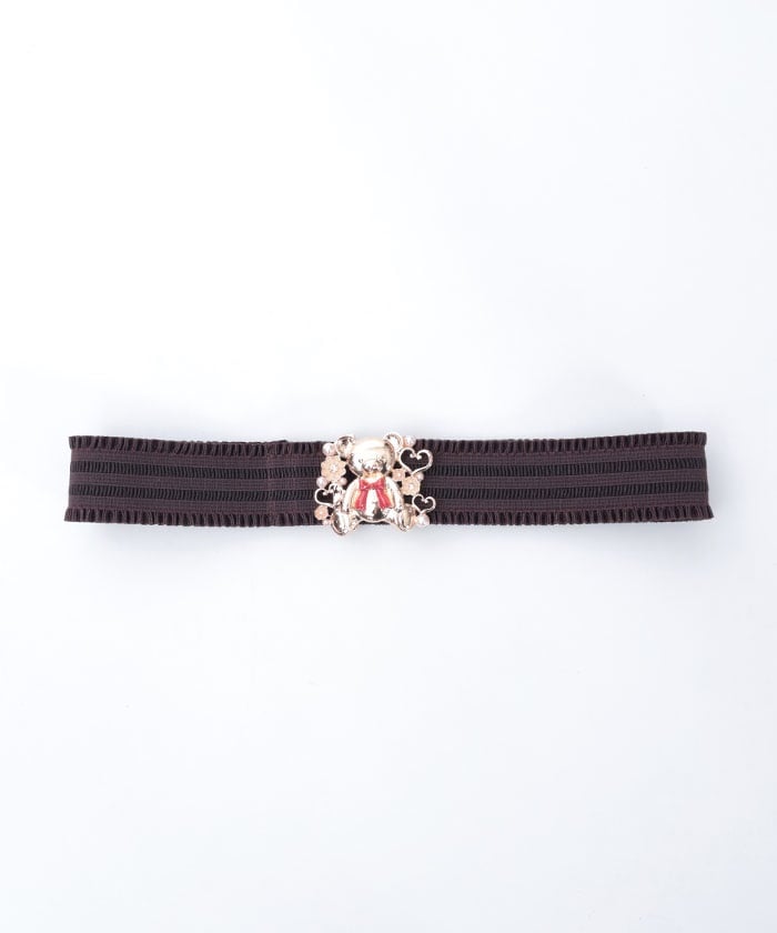 Bear Motif Elastic Belt