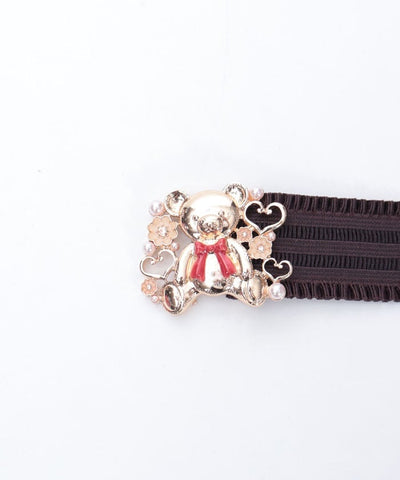 Bear Motif Elastic Belt