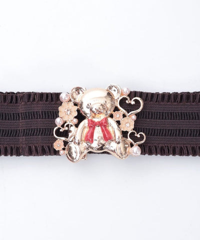 Bear Motif Elastic Belt