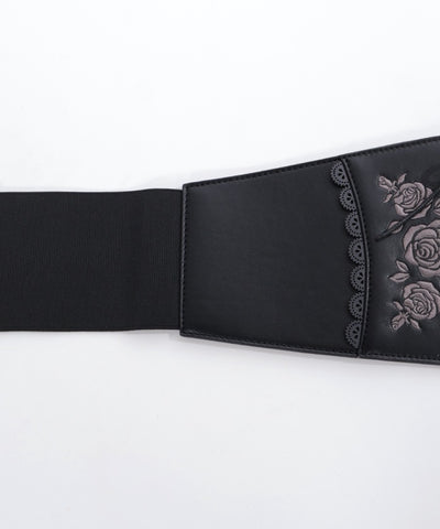 Rose Embroidery Corset Belt