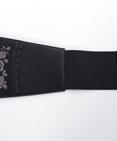 Rose Embroidery Corset Belt