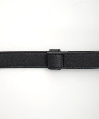 Decorative Turn Lock Clasp Faux Leather Belt