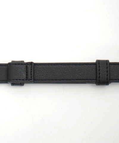 Decorative Turn Lock Clasp Faux Leather Belt