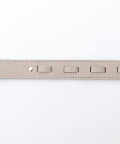 Ornamental Metal Hook Faux Leather Belt