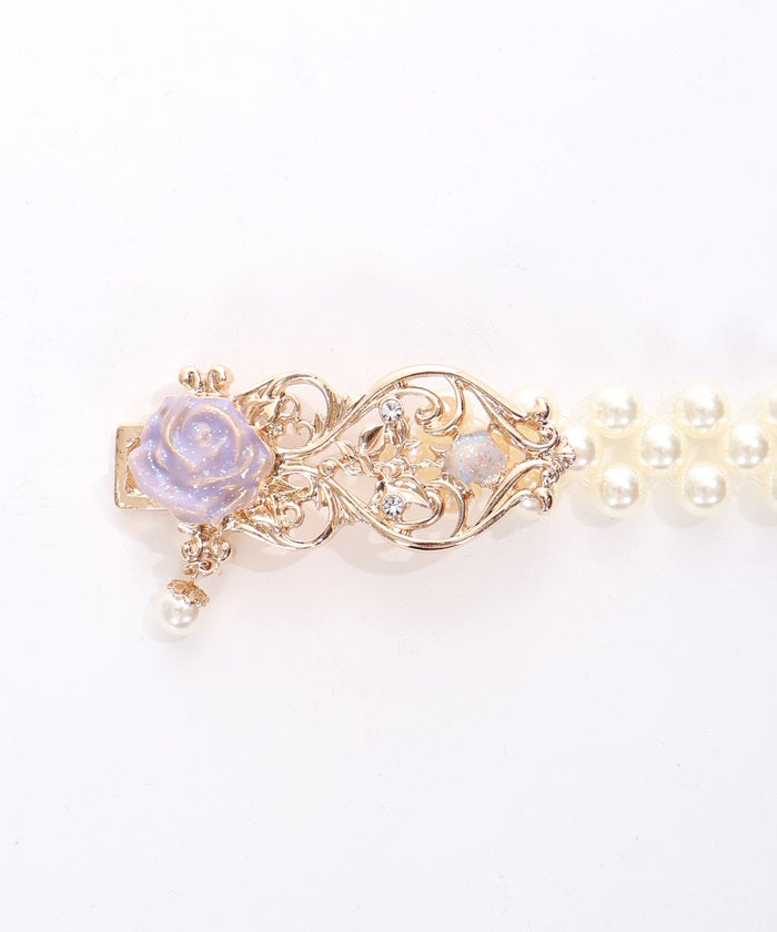 Rose Ornament Pearl Belt