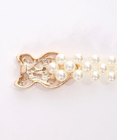 Rose Ornament Pearl Belt