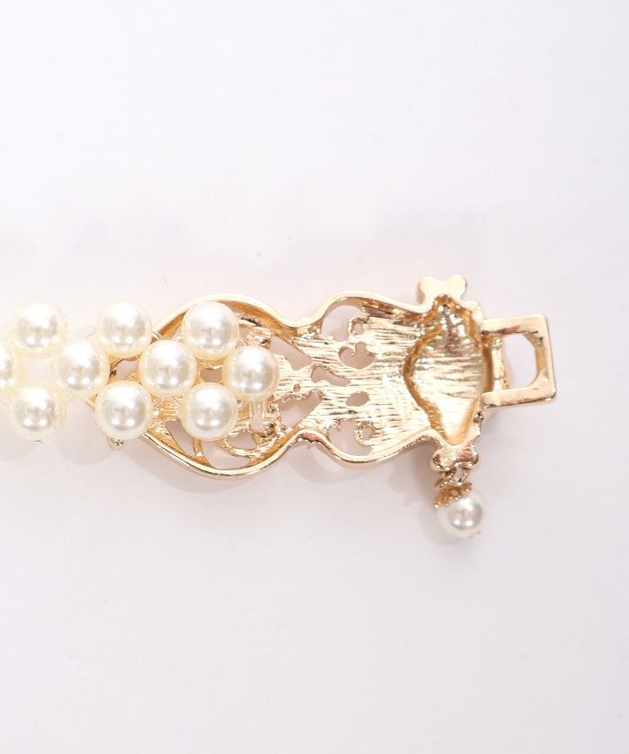 Rose Ornament Pearl Belt