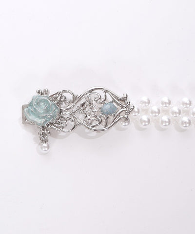 Rose Ornament Pearl Belt