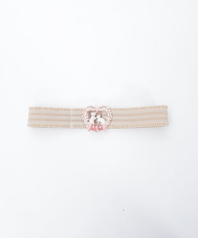 Cat & Heart Motif Belt