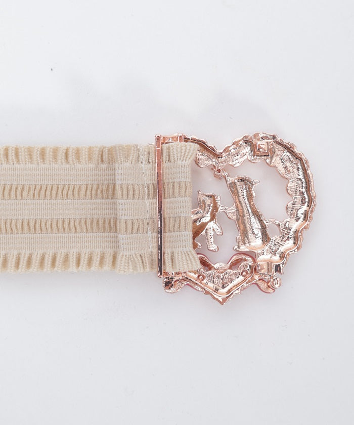 Cat & Heart Motif Belt