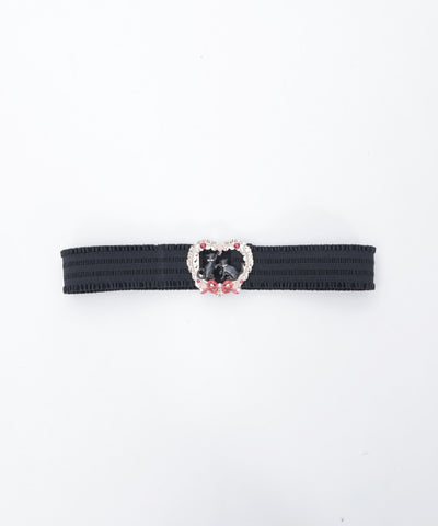 Cat & Heart Motif Belt