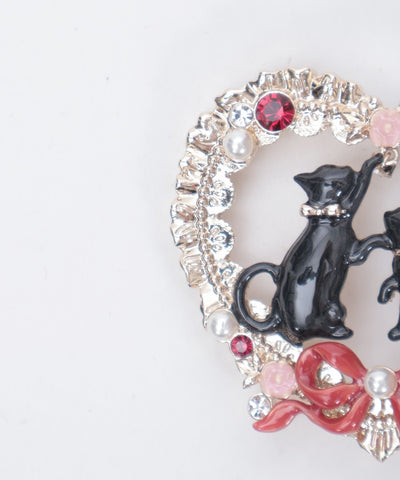 Cat & Heart Motif Belt