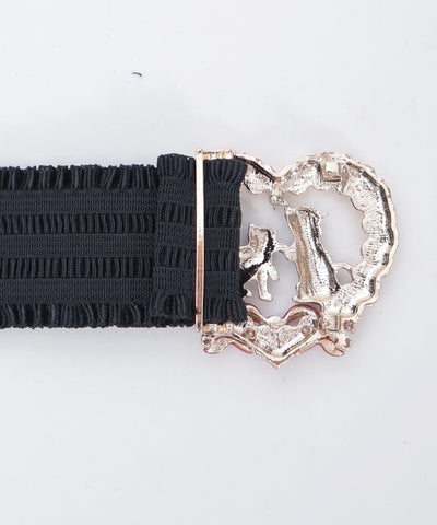 Cat & Heart Motif Belt