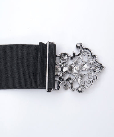 Rose Bouquet Buckle Thick Belt