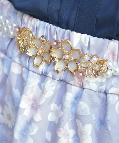 Sakura Decoration Pearl Elastic Belt