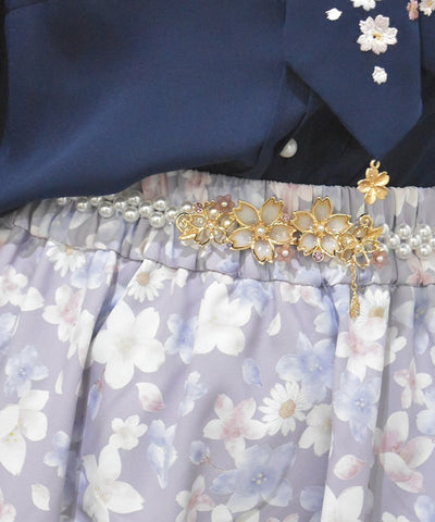 Sakura Decoration Pearl Elastic Belt