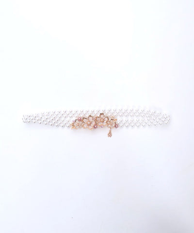 Sakura Decoration Pearl Elastic Belt