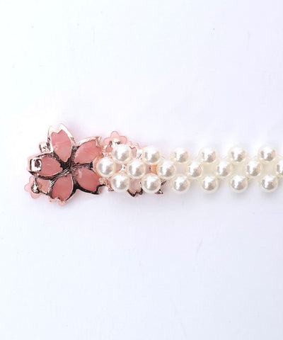 Sakura Decoration Pearl Elastic Belt