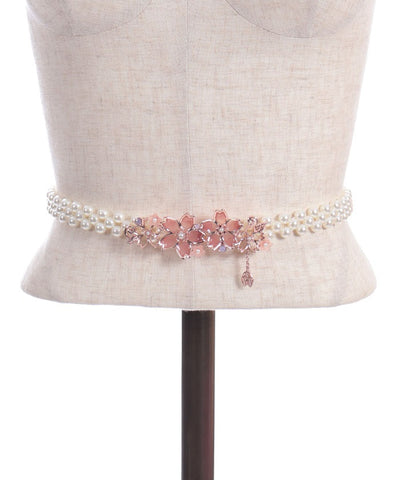 Sakura Decoration Pearl Elastic Belt