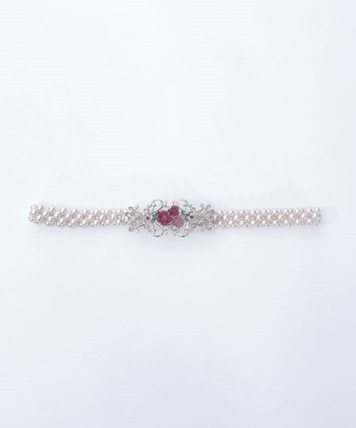 Grace Rose Pearl Belt