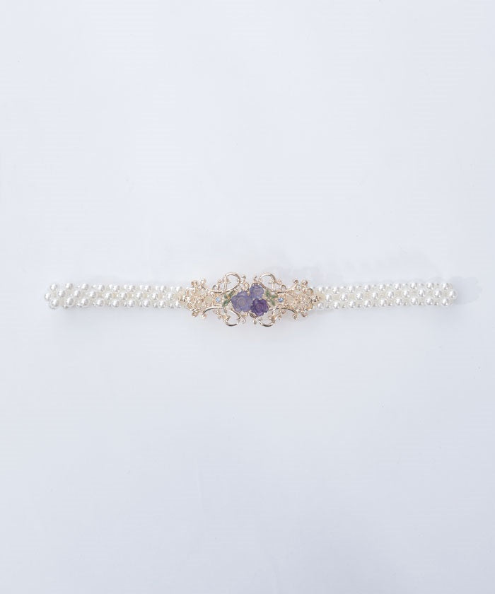 Grace Rose Pearl Belt