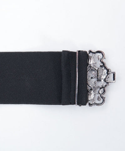 Rose Motif Wide Elastic Belt