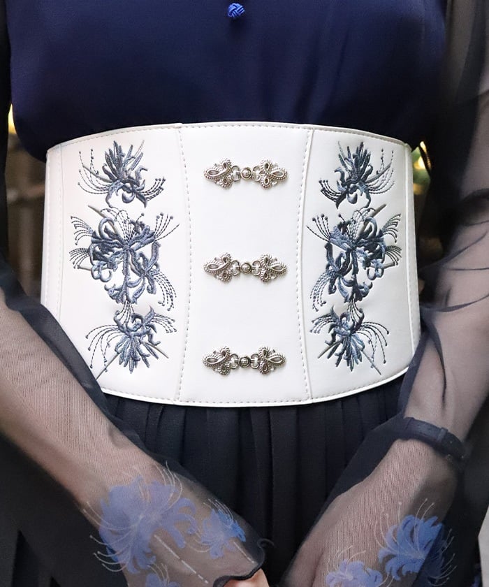 Higanbana Embroidery Corset Belt