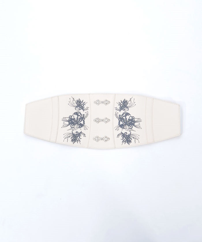 Higanbana Embroidery Corset Belt