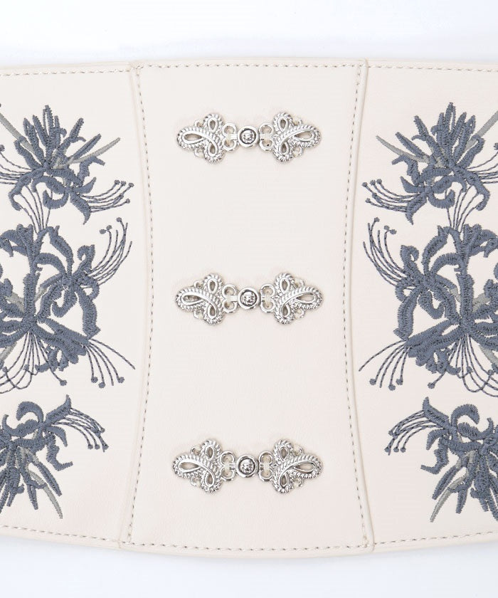 Higanbana Embroidery Corset Belt
