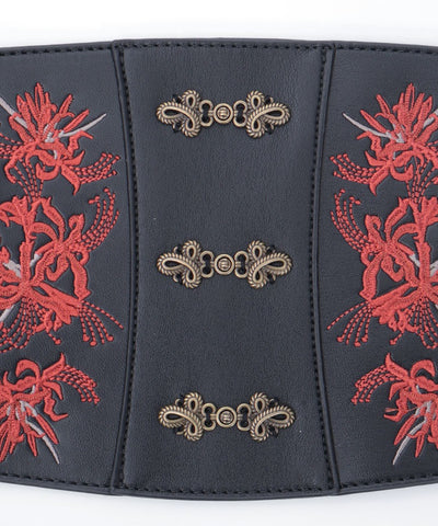 Higanbana Embroidery Corset Belt