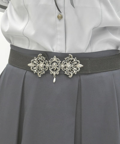 Rose Cameo Thin Elastic Belt