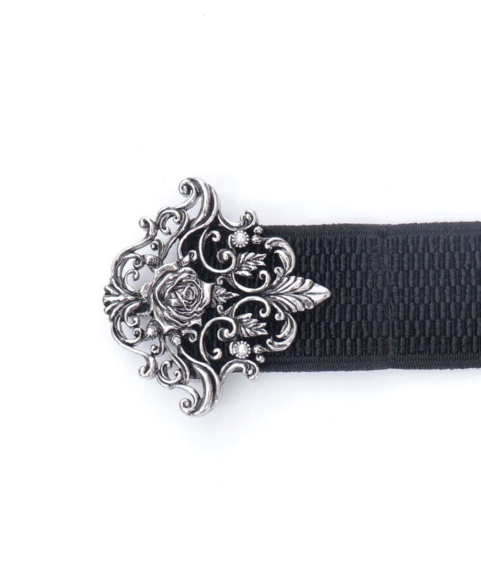 Rose Cameo Thin Elastic Belt