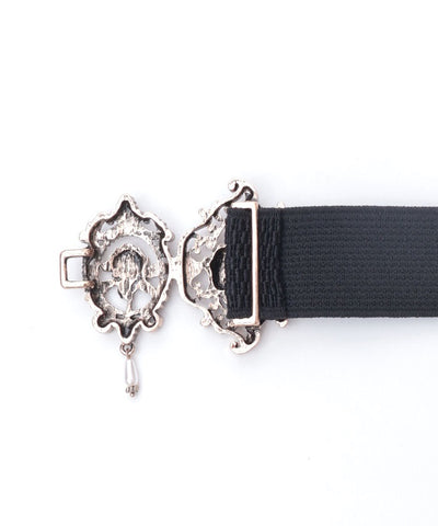 Rose Cameo Thin Elastic Belt