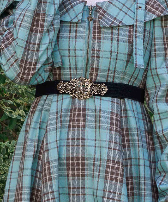 Ornament Motif Thin Belt