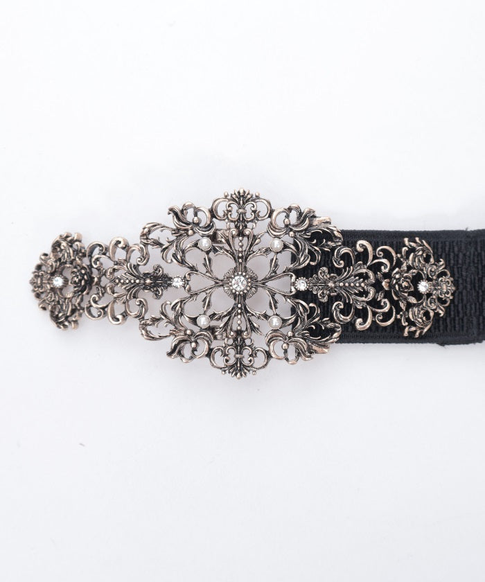 Ornament Motif Thin Belt