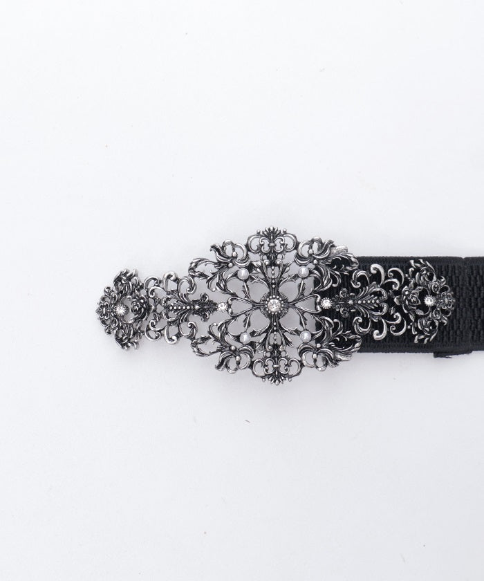 Ornament Motif Thin Belt
