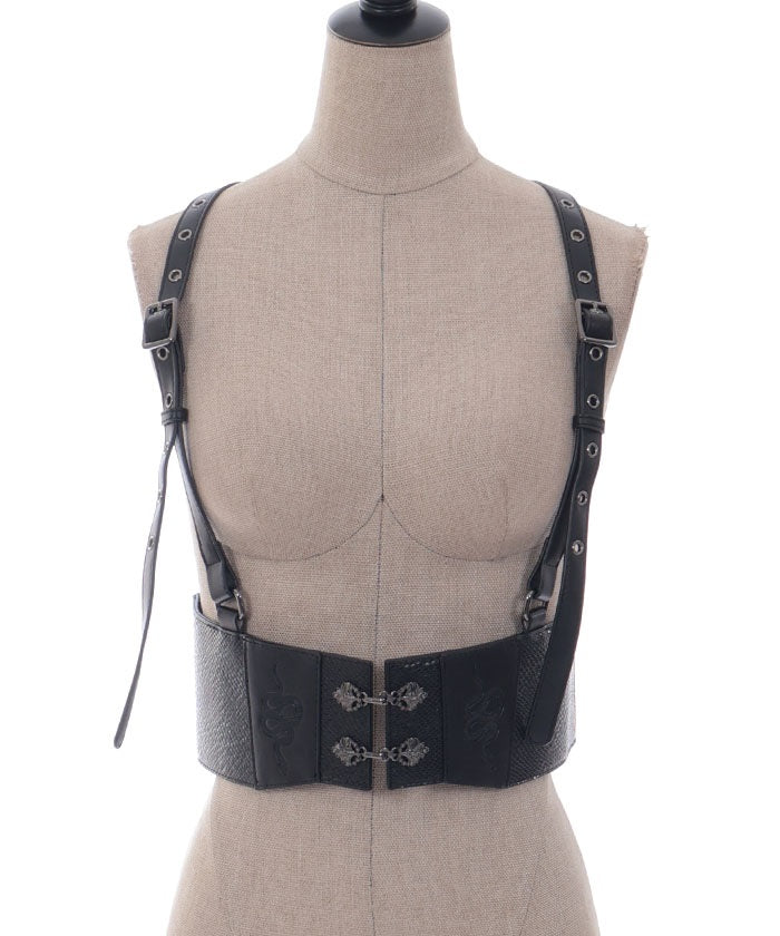 Snake Motif Harness Belt