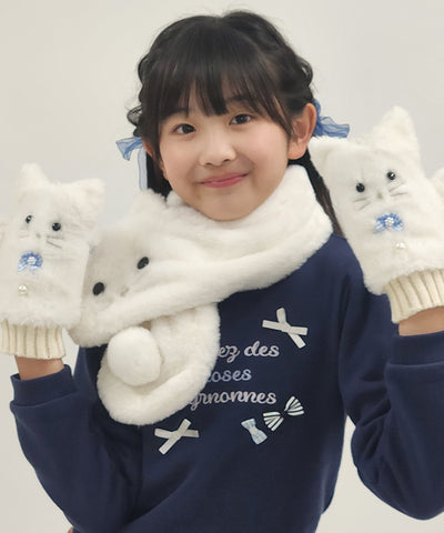 Fluffy Fur Cat Scarf