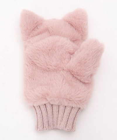 Fluffy Fur Cat Mittens