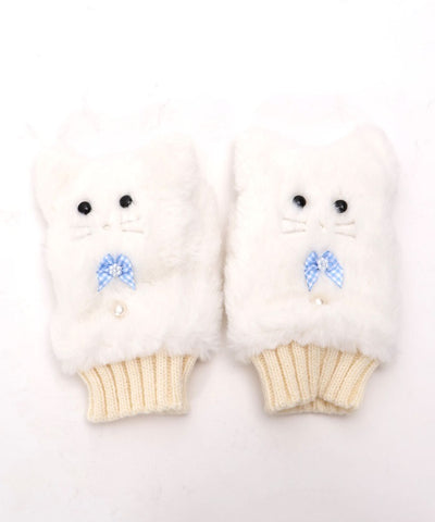 Fluffy Fur Cat Mittens