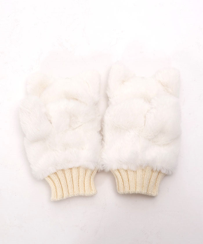 Fluffy Fur Cat Mittens