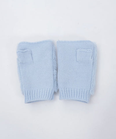 Assorted Ribbon Fur Gloves