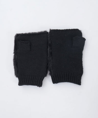 Assorted Ribbon Fur Gloves
