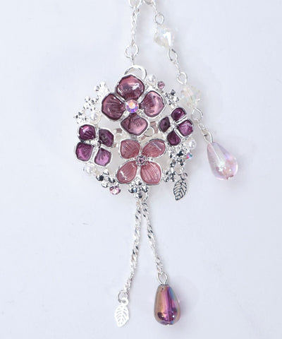 Hydrangea Brooch Bag Charm
