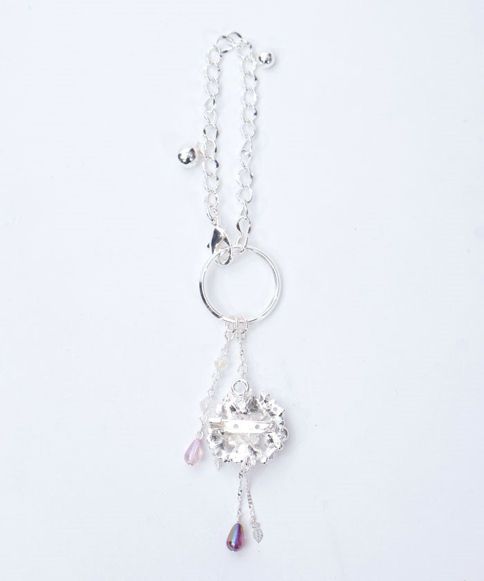 Hydrangea Brooch Bag Charm