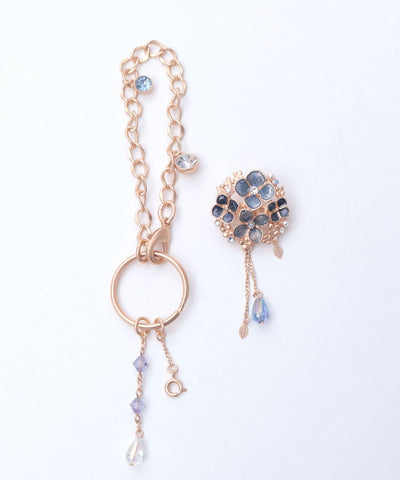 Hydrangea Brooch Bag Charm