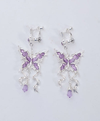 Nightmare Ribbon Pierce Earrings