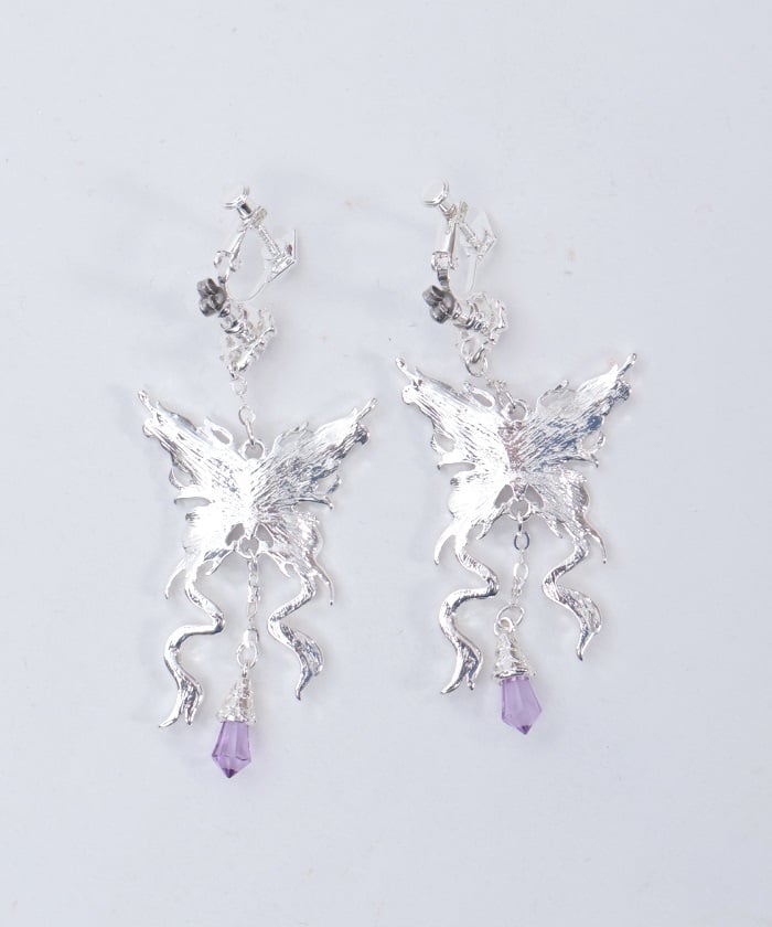 Nightmare Ribbon Pierce Earrings