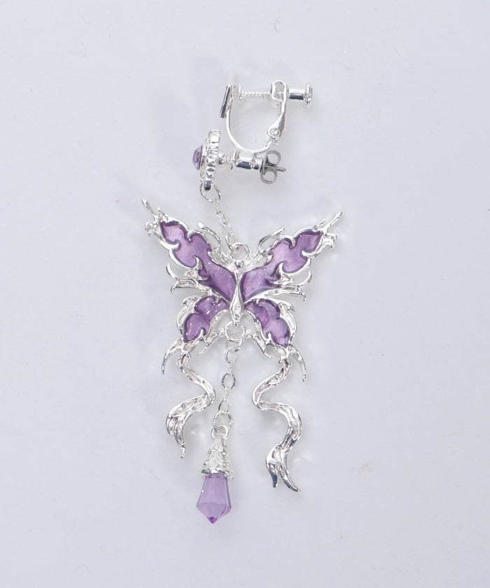 Nightmare Ribbon Pierce Earrings